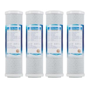 cto carbon block filters 10" x 2.5" activated carbon block carbon filter (5 micron) compatible with most 10" standard whole house water filtration systems under sink
