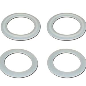 Aretle Replacement Spa Hot Tub Pump Heater Union Gasket/O-Ring 711-4030 and 711-4010 Ribbed Gasket and Flat Gasket Works on Variety of Spas Pools(2 Pairs)