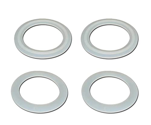 Aretle Replacement Spa Hot Tub Pump Heater Union Gasket/O-Ring 711-4030 and 711-4010 Ribbed Gasket and Flat Gasket Works on Variety of Spas Pools(2 Pairs)