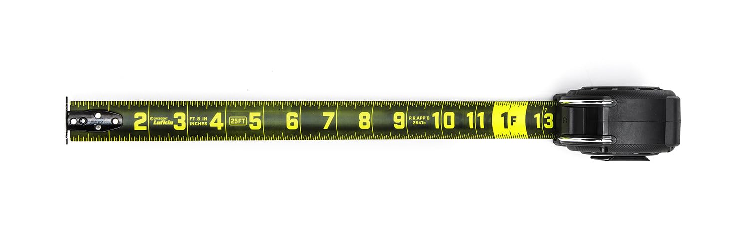 Lufkin 1-3/16" x 35' Shockforce Nite Eye G1 Dual Sided Tape Measure - L1135B