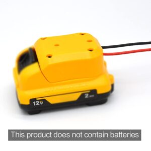 IRONFACE Adapter for DEWALT 12v Max Battery, Power Connector,Power Tool Battery Converters,Color Random（Black or Yellow）