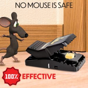 Mouse Traps Large Rat Traps Indoor Set of 24, 18 Reusable Mouse Traps and 6 Glue Traps Mouse Traps Indoor for Home Powerful Traps for The House - 24 Pack