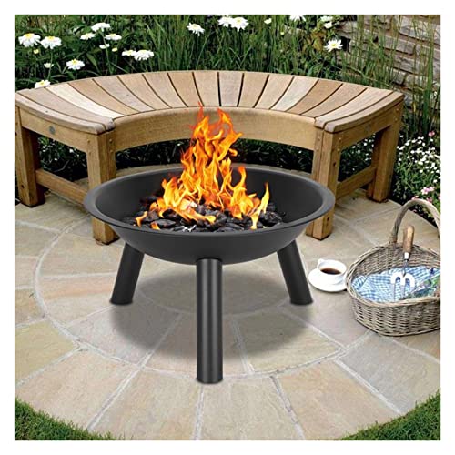 LIUXUEFE Fire Pit Bowl, 22-inch Winter Heater, Charcoal Brazier, Outdoor Fireplace, Campfire, Hiking, Camping