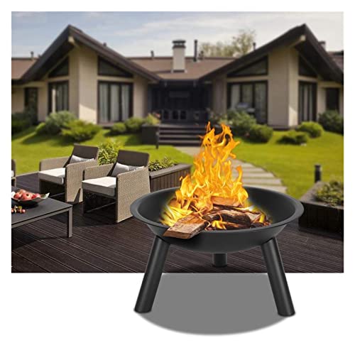 LIUXUEFE Fire Pit Bowl, 22-inch Winter Heater, Charcoal Brazier, Outdoor Fireplace, Campfire, Hiking, Camping