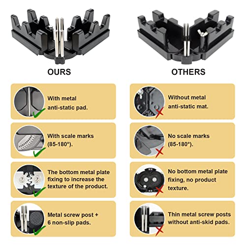 2-in-1 Mitre Measuring Cutting Tool 85°-180° Miter Angle Cutting Tool Miter Saw Protractor Measuring and Sawing Mitre Angles Cutting Tool for Woodworking Home Installation