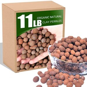 11lb organic expanded clay pebbles,for soil hydroponic rocks orchids,indoor plants,succulents (11)