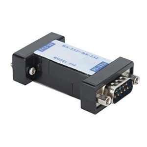 Optical Isolation, RS232 to 232 Interface Converter Adapter Photoelectric Isolator Surge Protection for Industrial Long Haul Communication Data, Optical Isolation Protector