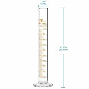 BioRing Alcohol Hydrometer 0-100% Accurate Meter for Whiskey Moonshine Distill Test Jar (Wood Box+Glass jar)