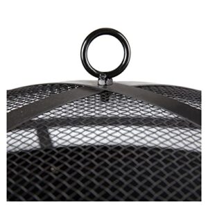 LIUXUEFE Fire Pit, Fire Bowl, wo-od Burning Fireplace, Brazier, Patio Heater (Color : Black)