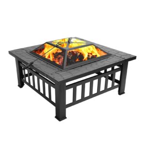 LIUXUEFE Outdoor Fire Pit, Burner, Courtyard Heater, Barbecue Party Picnic