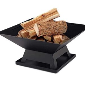 LIUXUEFE Fire Pit, Barbecue Grill, Outdoor Heater, Portable Fireplace, wo-od Stove with Brazier