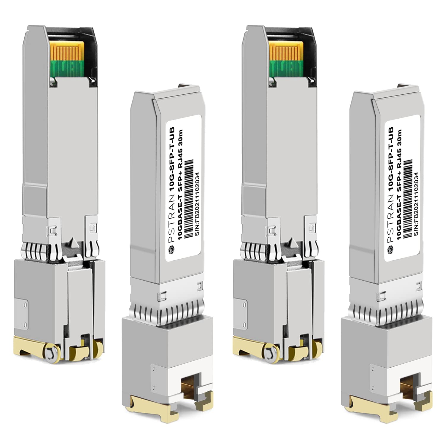 OPSTRAN 10GBASE-T SFP+ to RJ45 Copper Transceiver Module Compatible for Ubiquiti Unifi Ufiber UF-RJ45-10G Netgear AXM765 10G SFP+ 30m Cat6a/7 4 Pack