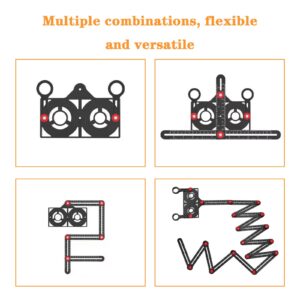 16 Side Multi Angle Measuring Ruler with Opening Locator,16 Fold Angle Finder Tool Ceramic Tile Hole Punch Locator,Aluminum Alloy Angle Measuring Ruler for Craftsmen Handymen Builders Carpenters