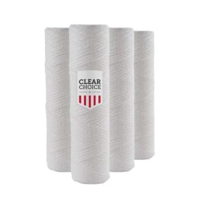 clear choice sediment water filter 1 micron 10 x 2.50" water filter cartridge replacement 10 inch ro system pfc4002 wfpfc4002, 155186-43 cw-f, 4-pk