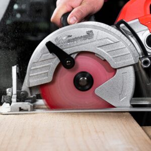 XtremepowerUS 7-1/4" Worm Drive Circular Saw Adjustable Depth Corded 1800W Electric Circular Cutting Saw Cut Off 4800RPM (No Blade)