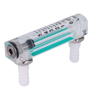 YWBL-WH Flow Meter 1~5LPM Oxygen Carbon Dioxide Measurement Flow Meter Air Flow Meter Air Oxygen Flow Meter LZQ-1, Manual Valve