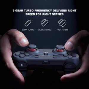 GameSir T3 Wireless Gaming Controller, PC Controller for Windows 7/8/10/11, Android, Gamepad Joystick with Turbo and Dual Vibration, Gaming Controller for Android TV/TV Box, 20 Hours Working Battery