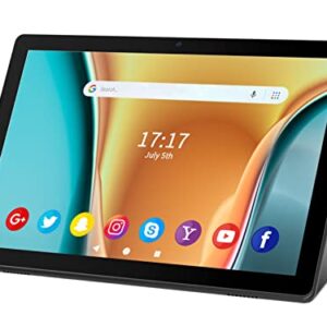 tabtrust Tablet 10 inch Android 10.0 OS WiFi Tablets PC with 10.1'' IPS HD Display, 32GB ROM Storage, Quad Core Processor, 6000mAh Battery, 2MP+8MP Dual Cameras - Black