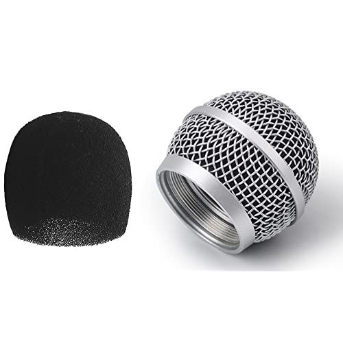 2 PCS Replacement Ball Head Mesh Microphone Grille for Shure PG48 PG58 PGA48 PGA58 PGX2 BLX288 PG288 PGX24 Microphone