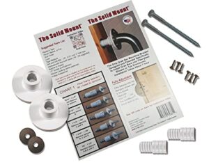 solid mount grab bar kit - patented mounting kit for fiberglass wall in bathtubs & showers/ansi & ada standards/1 kit mounts 1 grab bar