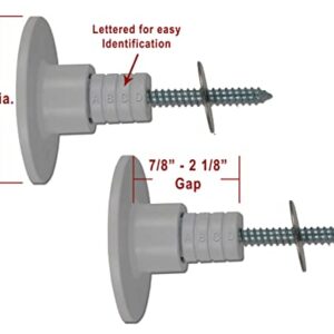 Solid Mount Grab Bar Kit - Patented Mounting Kit for Fiberglass Wall in Bathtubs & Showers/ANSI & ADA Standards/1 Kit Mounts 1 Grab Bar