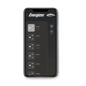 Energizer Smart Wi-Fi 4 Outlet 2 USB Power Strip, 1,200 Joules, Powers 4 Separate Items, Charge Compatible Devices, Compatible with Alexa/Siri/Google Assistant…