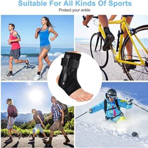 TODDOBRA Ankle Brace for Sprained Ankle, Ankle Support Brace with Side Stabilizers for Men & Women, Ankle Splint Stabilizer Volleyball, Basketball, Ankle Supports for Women (Update XL)