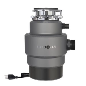 chooba garbage disposal 3/4hp, food waste disposal continuous feed, garbage disposal with power cord