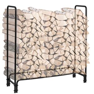 singlyfire 4ft firewood rack outdoor firewood holder fire wood rack heavy duty log rack for patio deck easy assemble firewood log storage stand for outdoor indoor fireplace tool
