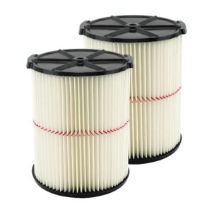 atxkxe replacement filter for craftsman cmxzvbe38754 fit 5-20 gallon shop vacuum (2 pack)