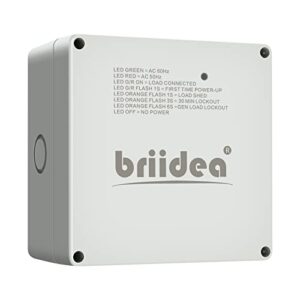 50 amp smart management module (smm), briidea load management device to protect generator from overload, gray