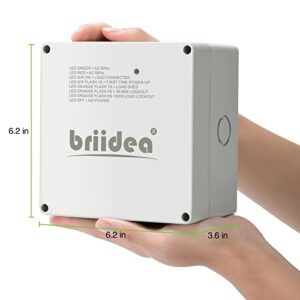 50 Amp Smart Management Module (SMM), Briidea Load Management Device to Protect Generator from Overload, Gray