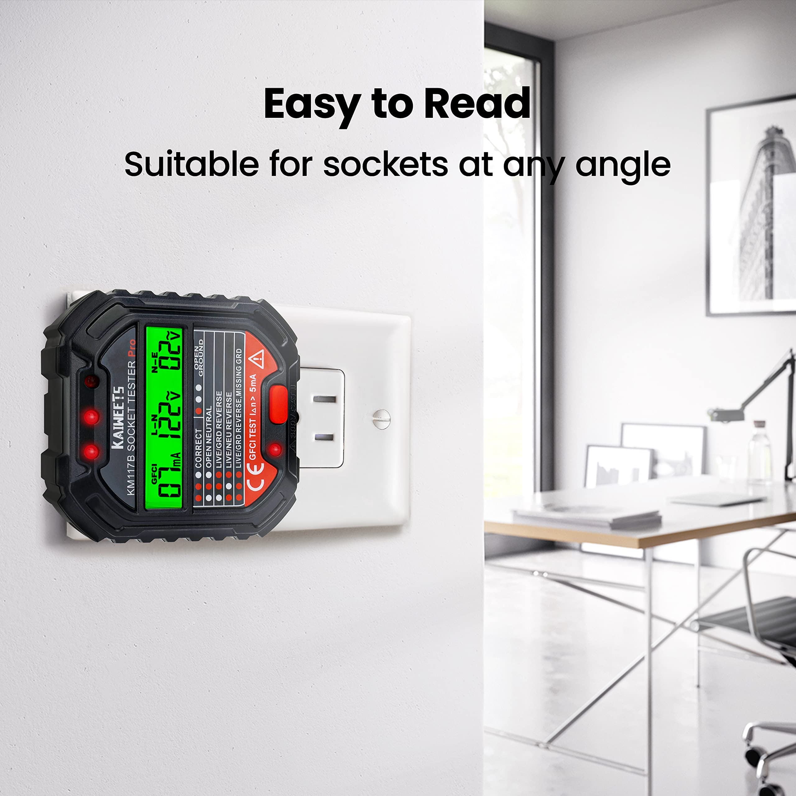 KAIWEETS Non-Contact Voltage Tester & GFCI Tester