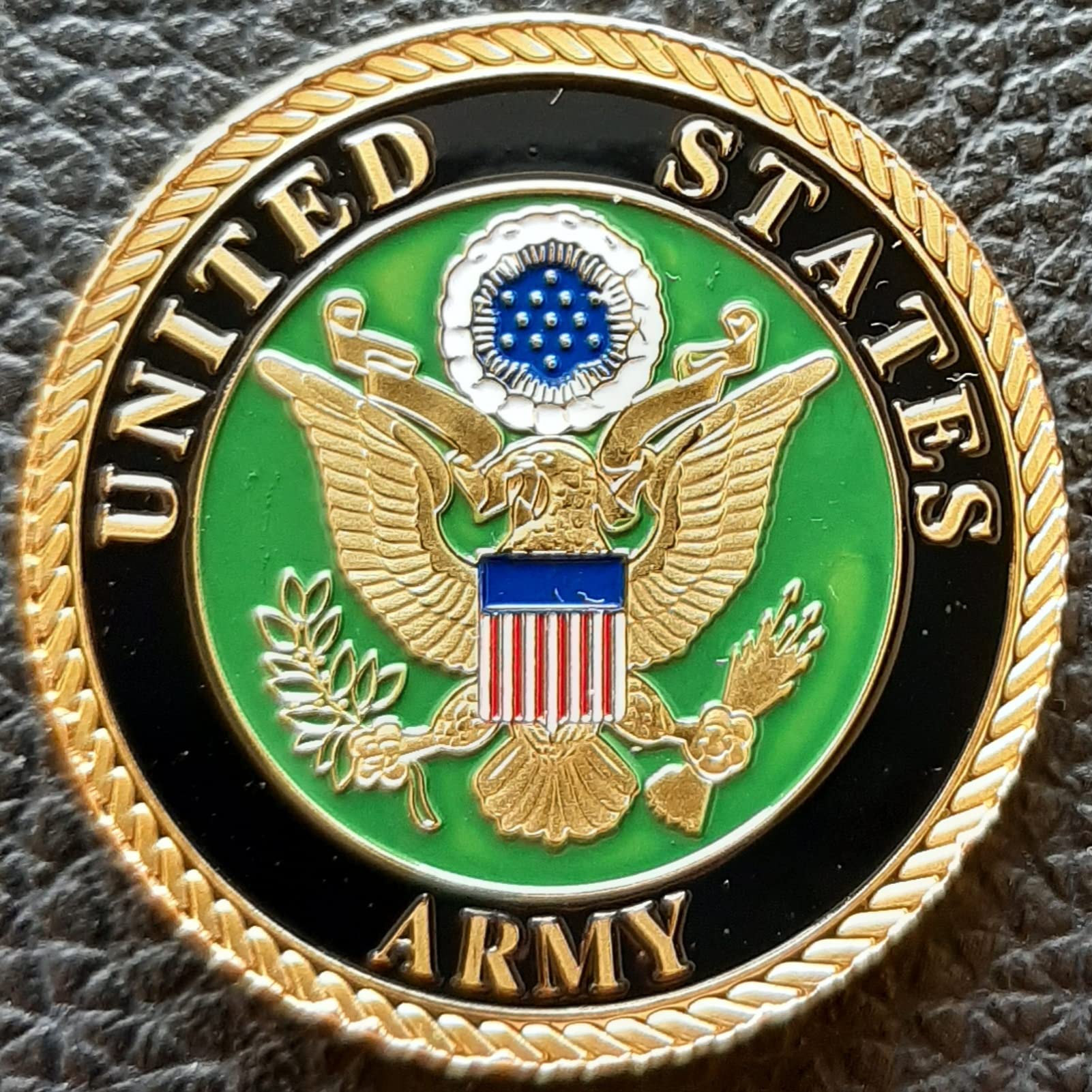 Challenge Coin-US Army Oath of Enlistment Engraved with Name and Date of Oath