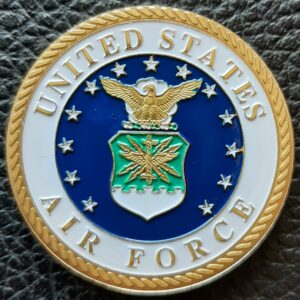 Challenge Coin-US Air Force Oath of Enlistment Engraved with Name and Date of Oath