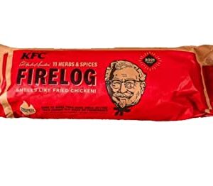 Enviro-Log KFC Fire Log - 2021 Version, 11 Herbs & Spices Fire Starter Log 4.3 Lbs for Christmas 2021 KFCLog1