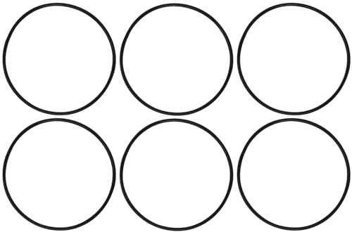 AppliaFit O-Rings Compatible with GE KWGE25RG & WS03X10038 for GE 2.5 Inch Water Filter Housing Models GXWH01C, GXWH08C, GXWH04F, GXWH20F, GXWH20S, GXRM10, GXRM10G, GXRM10RBL & GX1S01R (6-Pack)