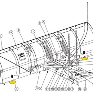 SnowDogg/Buyers Products 16121100, Shoe Assembly, HD/EX/CM Plow