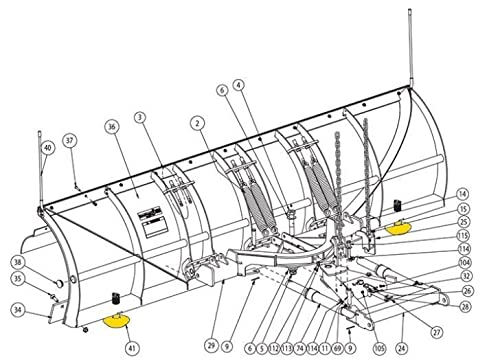 SnowDogg/Buyers Products 16121100, Shoe Assembly, HD/EX/CM Plow