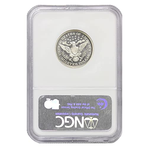 1894 No Mint Mark American Silver Barber Quarter PF-69 Cameo by CoinFolio $0.25 NGC PF69CAM