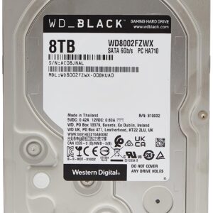 Western Digital_BLACK 8TB Gaming Internal Hard Drive HDD - 7200 RPM, SATA 6 Gb/s, 128 MB Cache, 3.5" - Western Digital8002FZWX