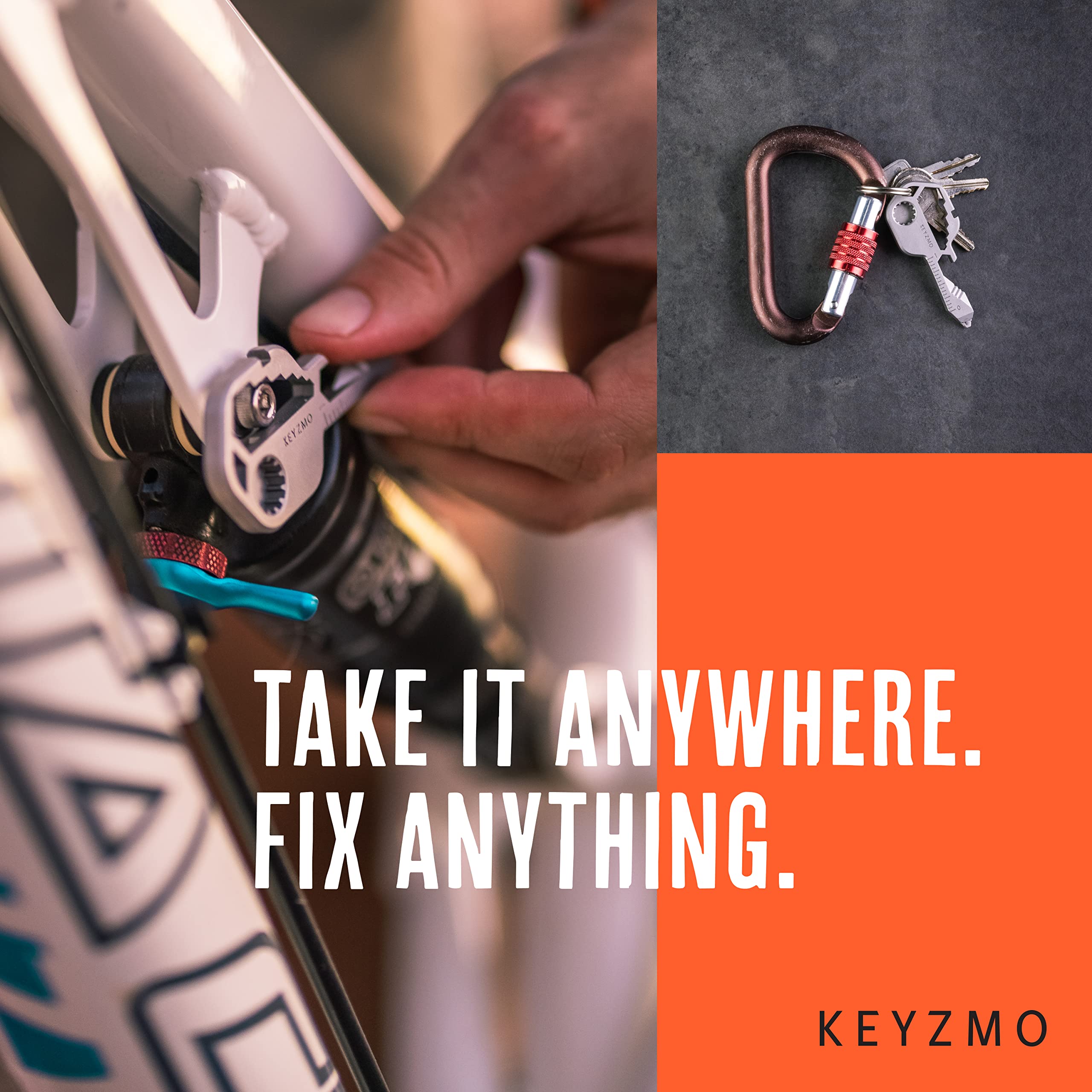 Keyzmo Key Shaped Pocket MultiTool, Small 16-in-1 Ultimate Utility Kit, Made with Lightweight Stainless Steel, TSA Compliant