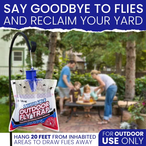 Fly Traps Outdoor Fly Traps. 2 Natural Pre-Baited Fly Bags . Fly Trap Bag Fly Catchers Outdoors. Stable Horse Ranch Fly Trap. Disposable Fly Traps Outdoor Hanging Fly Killer