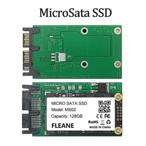 FLEANE 128GB MS02 Micro-Sata SSD Compatible with HP 2740p 2730p 2540p IBM X300 X301 T400S T410S Replace MK1229GSG MK1629GSG MK2529GSG 1.8" HDD (128GB)