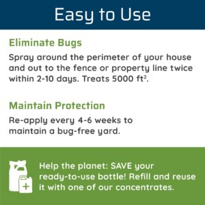 Wondercide - Mosquito Yard Spray Refill Starter Kit - Insect Killer and Repellent - Powered by Natural Essential Oils - Lawn Treatment for Pest Control - 32 oz Ready to Use and 16 oz Concentrate