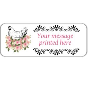 60 Personalized chicken egg carton labels, Thank you stickers, tags