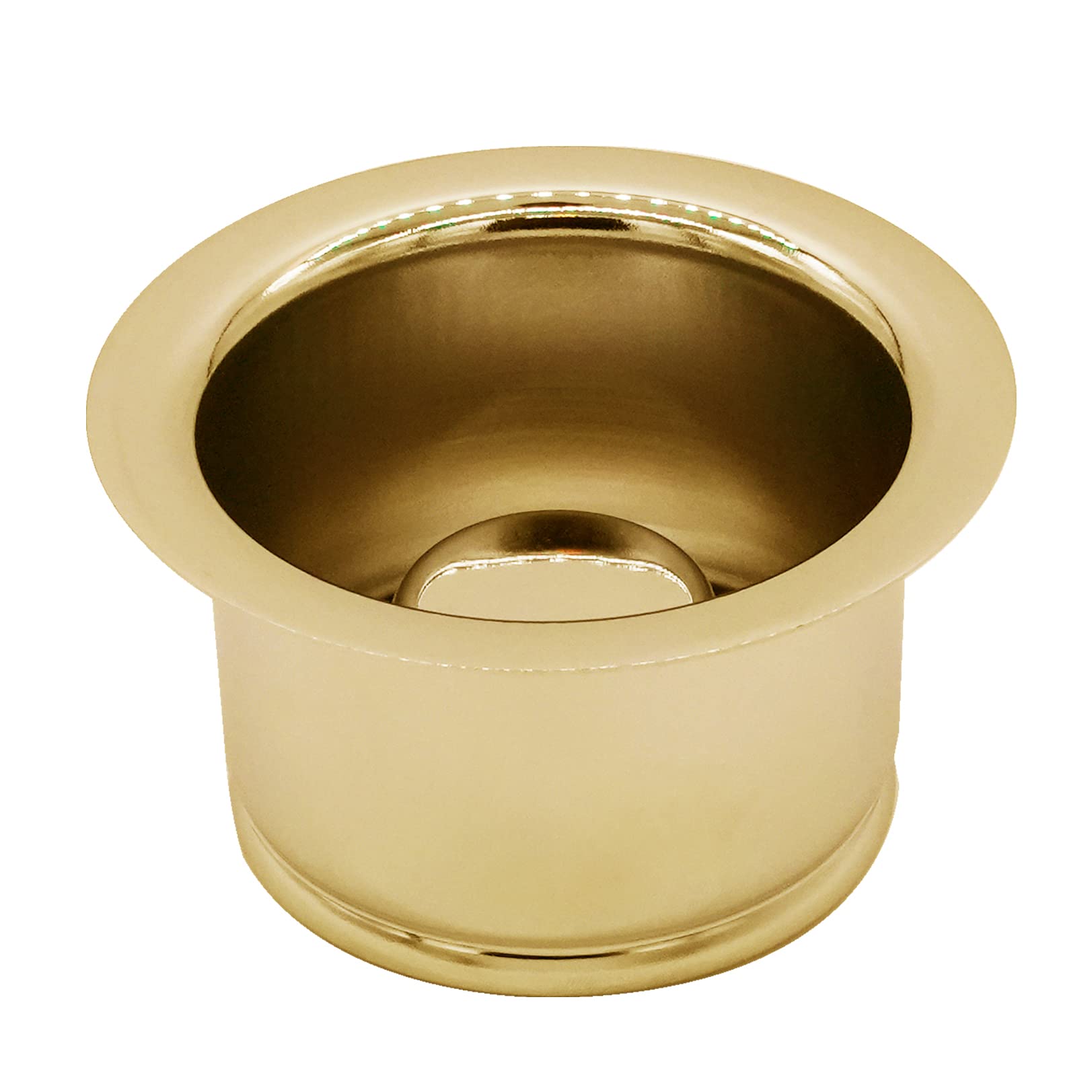 Westbrass CO2196-01 Combo Pack 3-1/2" Post Style Large Basket Strainer and Extra-Deep Collar Kitchen Sink Waste Disposal Flange with Stopper, Polished Brass