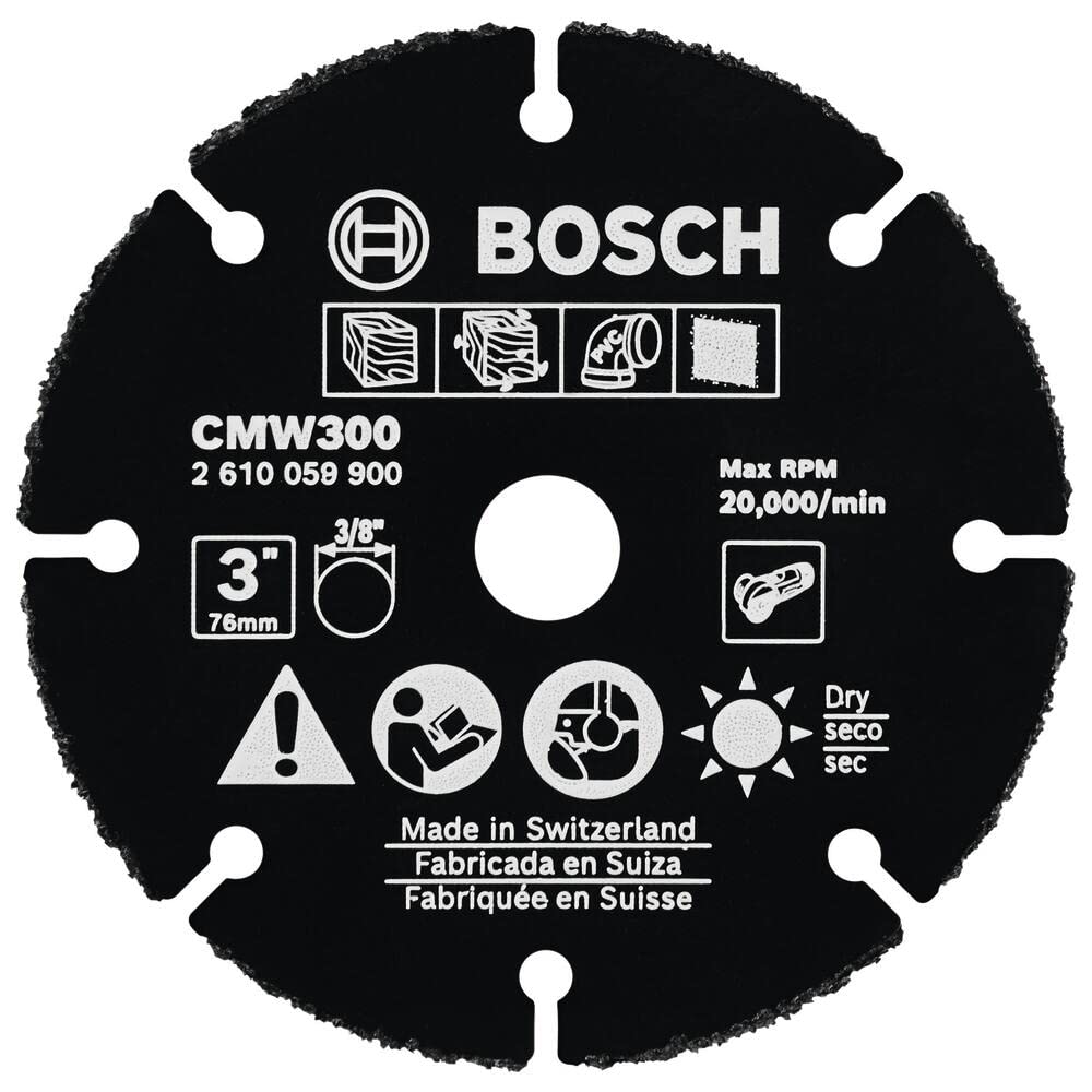 Bosch CMW300 3" Carbide Multi-Wheel,Black