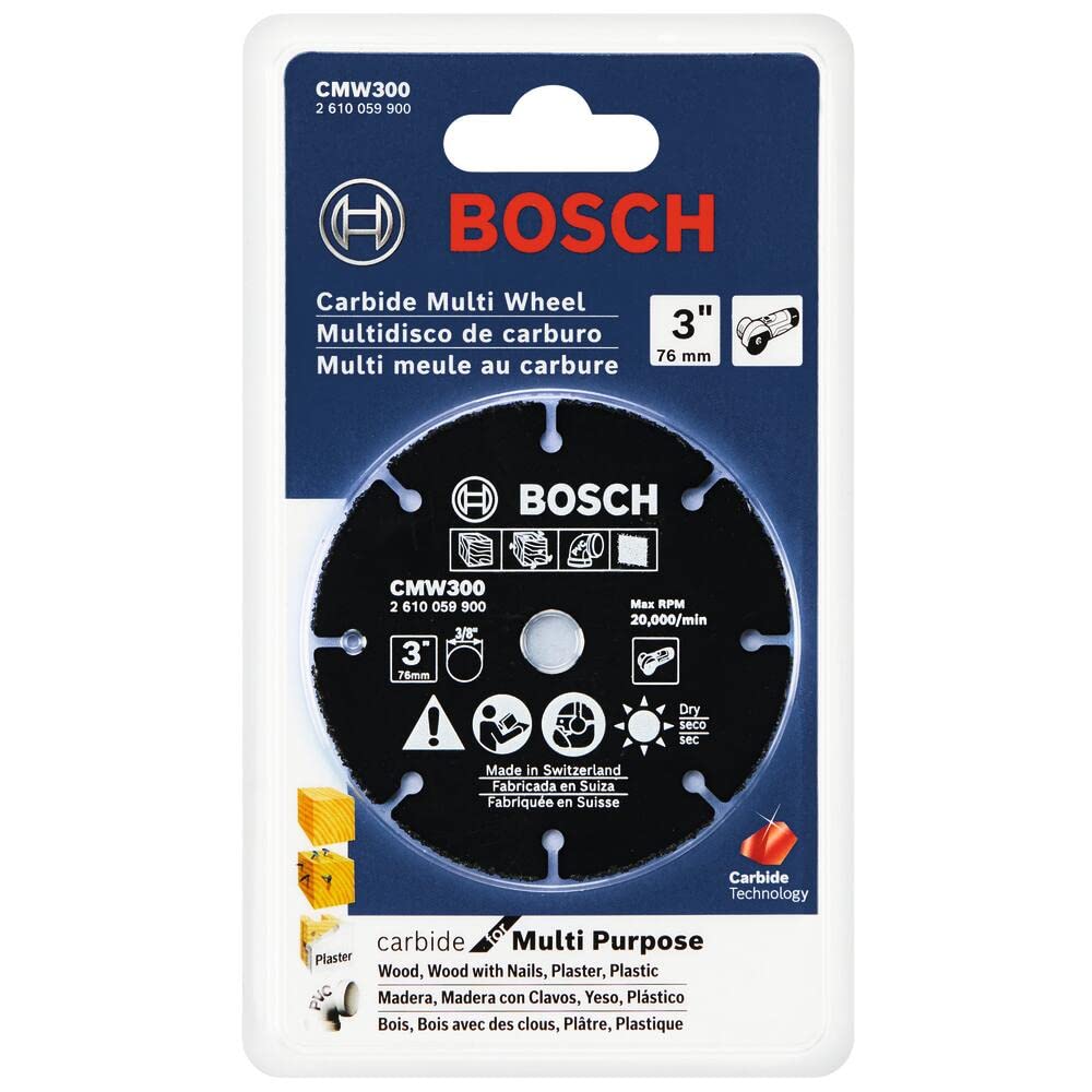 Bosch CMW300 3" Carbide Multi-Wheel,Black