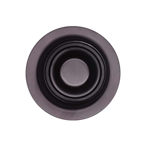 Westbrass CO2196-12 Combo Pack 3-1/2" Post Style Large Basket Strainer and Extra-Deep Collar Kitchen Sink Waste Disposal Flange with Stopper, Oil Rubbed Bronze